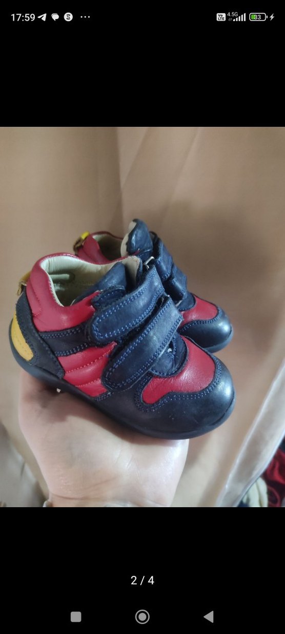 Koyu Kırmızı Erkek Bebek İlk Adım Ayakkabısı - Görsel 2