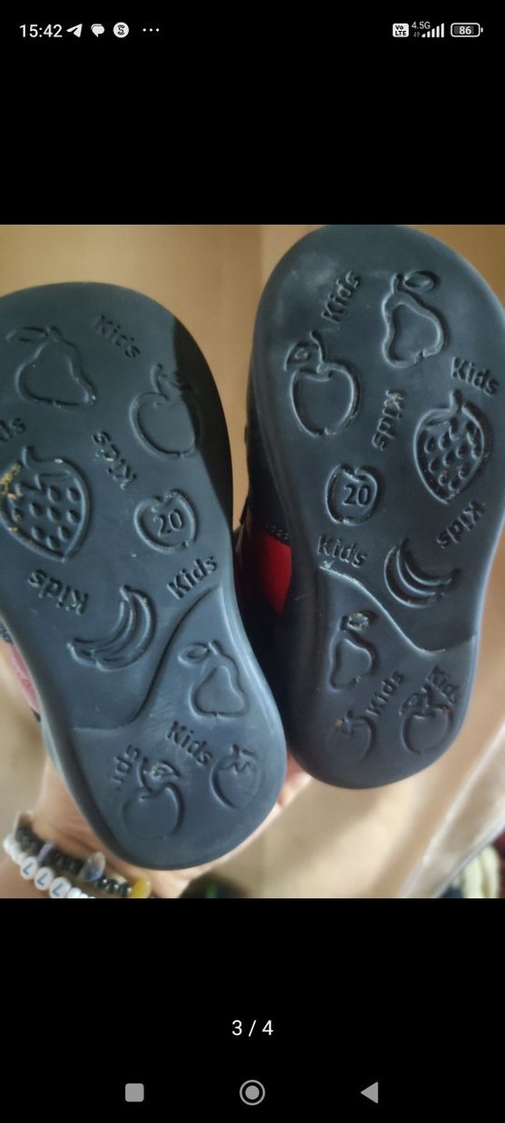 Koyu Kırmızı Erkek Bebek İlk Adım Ayakkabısı - Görsel 4