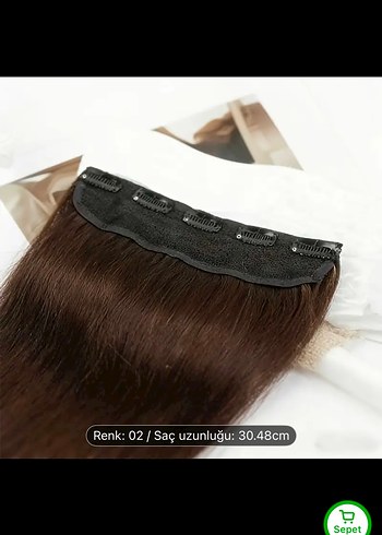 Gerçek saç yarım ay - Görsel 8