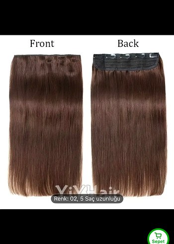 Gerçek saç yarım ay - Görsel 5