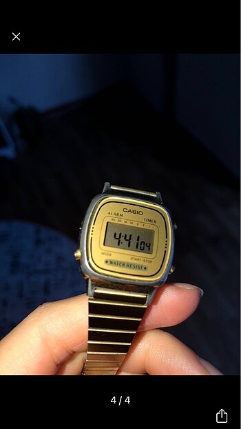  Beden altın Renk Casio vintage saat