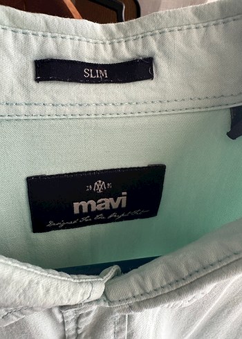 m Beden Turkuaz Erkek slim fit Keten Gömlek, Düğmeli, Uzun Kollu