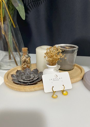 Accessorize Mini Altın Renkli Boncuklu Çiçek Küpe