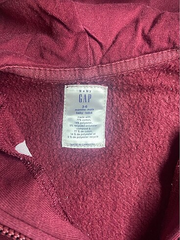 6 Ay Beden bordo Renk baby gap