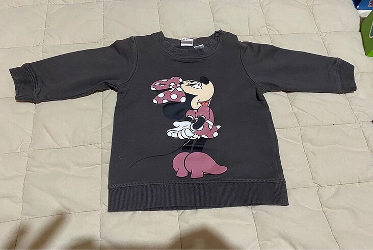 h&m 2-4 ay minnie mouse desenli sweat