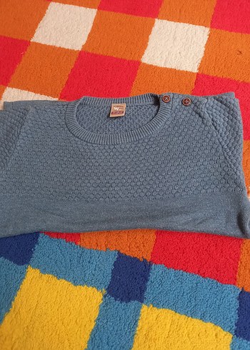 Erkek Çocuk Gri Triko Kazak - Görsel 3