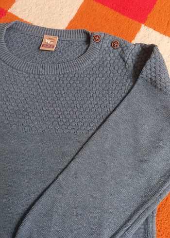 Erkek Çocuk Gri Triko Kazak - Görsel 2