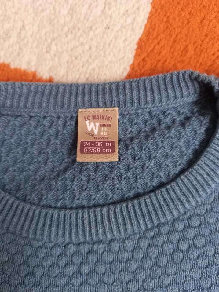 Erkek Çocuk Gri Triko Kazak - Görsel 4