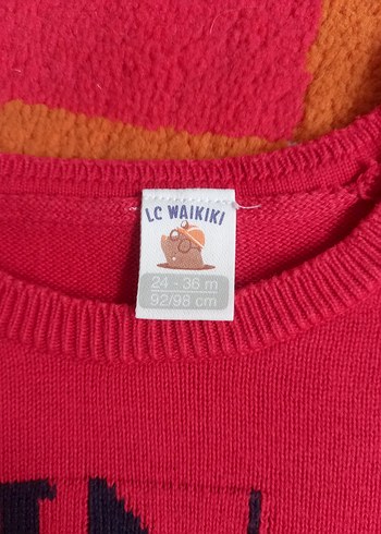 Erkek Çocuk Kırmızı Baskılı Triko Kazak - Görsel 3