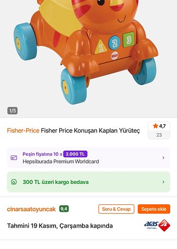 Fisher-Price Konuşan Kaplan Yürüteç - Görsel 2