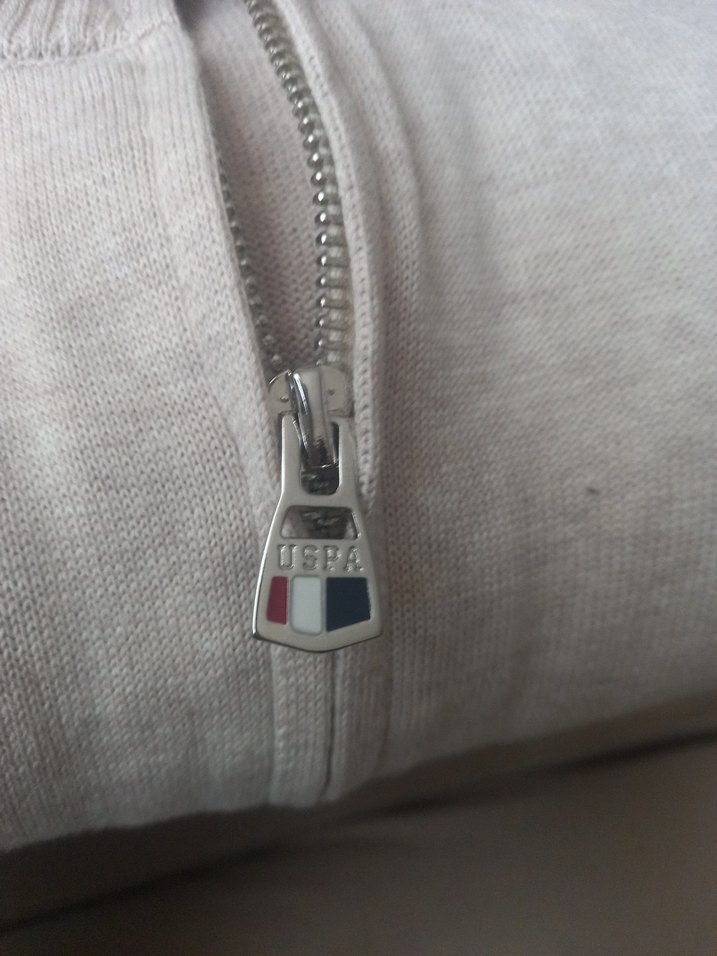 U.S. Polo Erkek Bej  Erkek Triko Hırka - Görsel 4