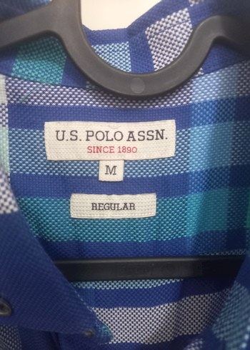 U.S. Polo Mavi Ekose Desenli Erkek Gömlek M beden - Görsel 3