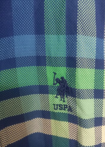 U.S. Polo Mavi Ekose Desenli Erkek Gömlek M beden - Görsel 2