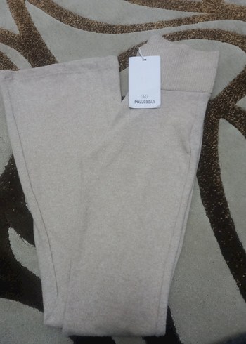 Pull&Bear  XS  bej triko tayt pantolon - Görsel 3