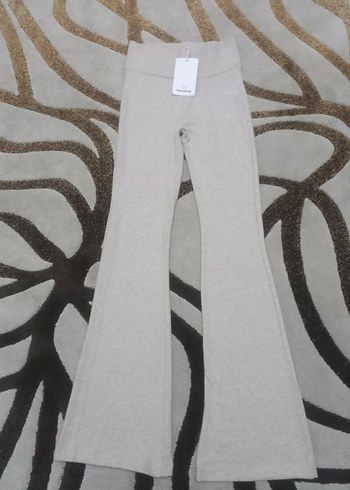 Pull&Bear  XS  bej triko tayt pantolon - Görsel 2