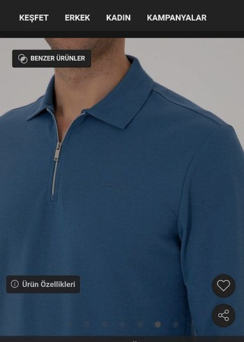 Pierre Cardin Uzun Kollu Polo Tişört - Görsel 3