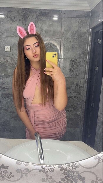 Yazlık Pembe Mini Elbise