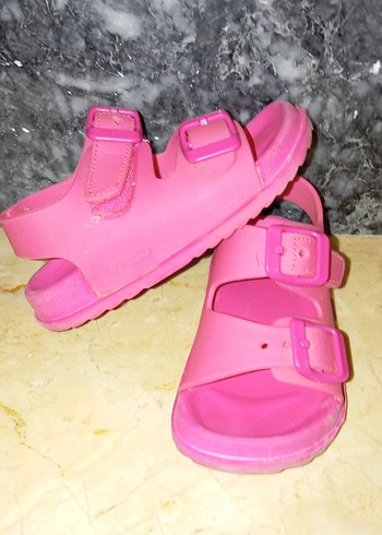 Kız Çocuk Pembe Tokalı Terlik sandalet vicco 23 - Görsel 2