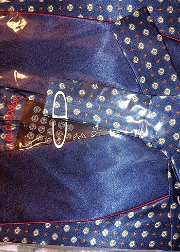 Klasik Lacivert Erkek Pijama, sabahlık takim - Görsel 3