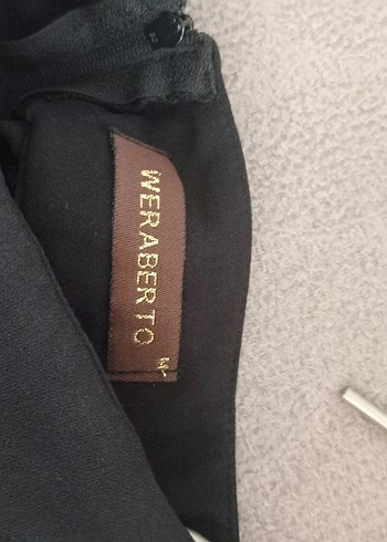 Siyah Nakışlı Abiye Elbise - Görsel 5