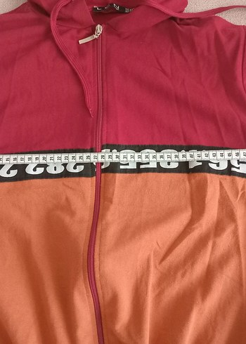 Renkli Kapüşonlu Fermuarlı Kadın Ceket - Görsel 2