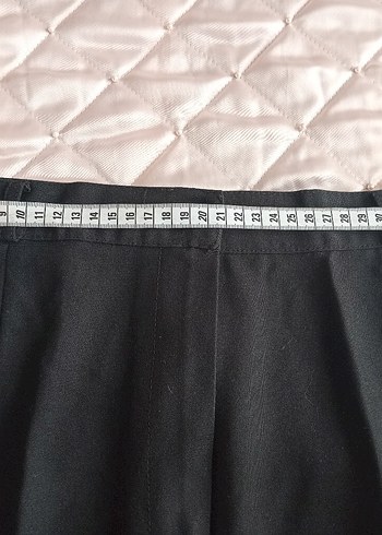 Siyah Kadın Kapri Kumaş Pantolon - Görsel 4