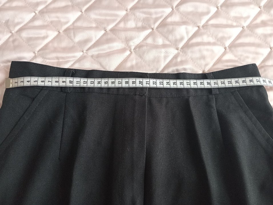 Siyah Kadın Kapri Kumaş Pantolon - Görsel 4