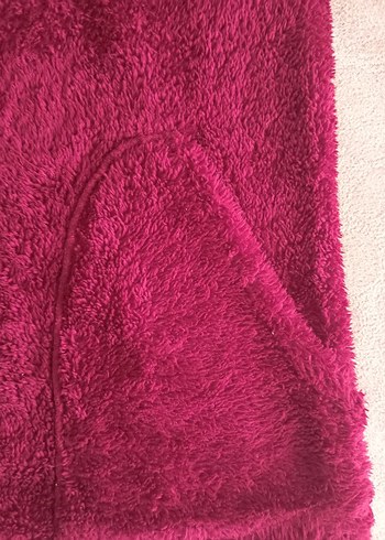 Bordo Kapüşonlu Fermuarlı Kadın Ceket - Görsel 3