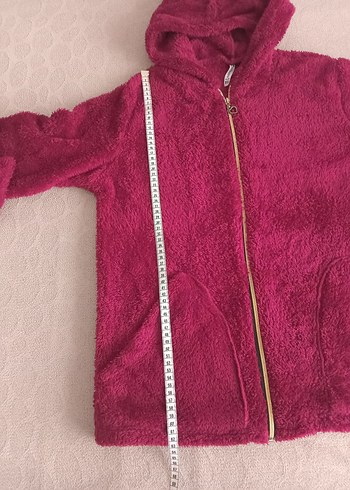 Bordo Kapüşonlu Fermuarlı Kadın Ceket - Görsel 6