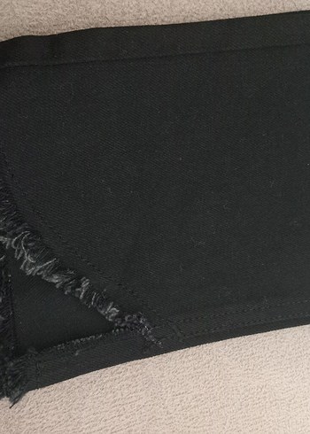 Siyah Midi Kadın Kot Pantolon - Görsel 4