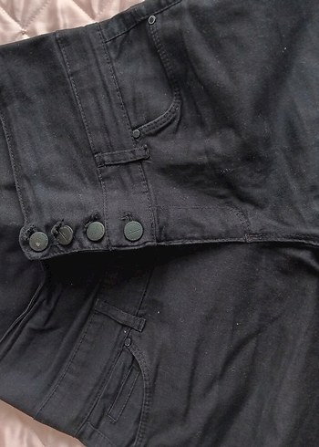 Kızlar için siyah simli jeans - Görsel 4