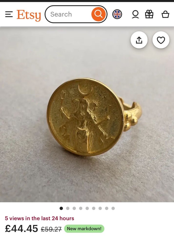 Vintage Altın Yüzük - Görsel 3