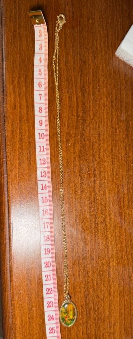 Baskılı Vintage gümüş Kolye - Görsel 4