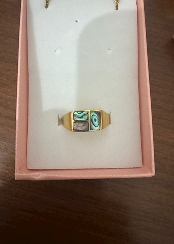 Özel okyanus sedef taşlı yüzük - Görsel 2