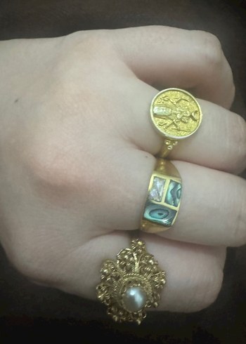 Özel okyanus sedef taşlı yüzük - Görsel 5