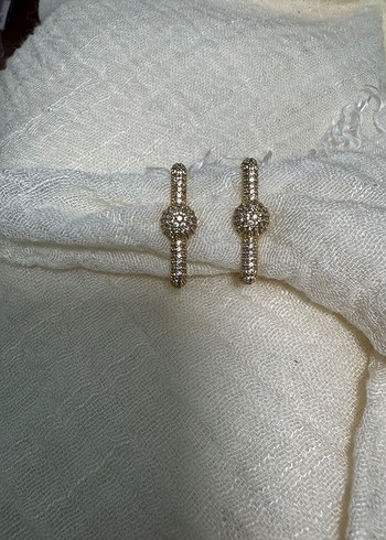 Mini taşlı küpe - Görsel 2