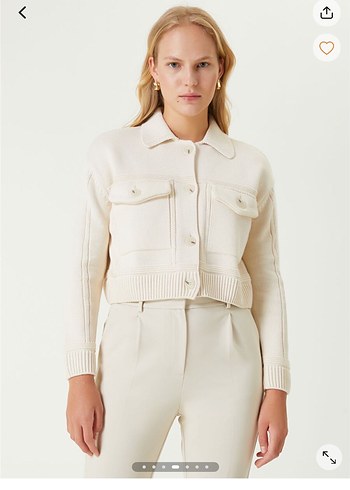 Bej Mini Kadın Hırka - Görsel 3