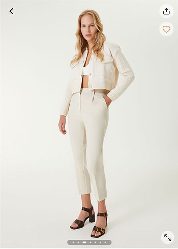 Bej Mini Kadın Hırka - Görsel 5