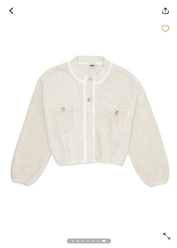 Bej Düğmeli Midi Kadın Hırka - Görsel 7