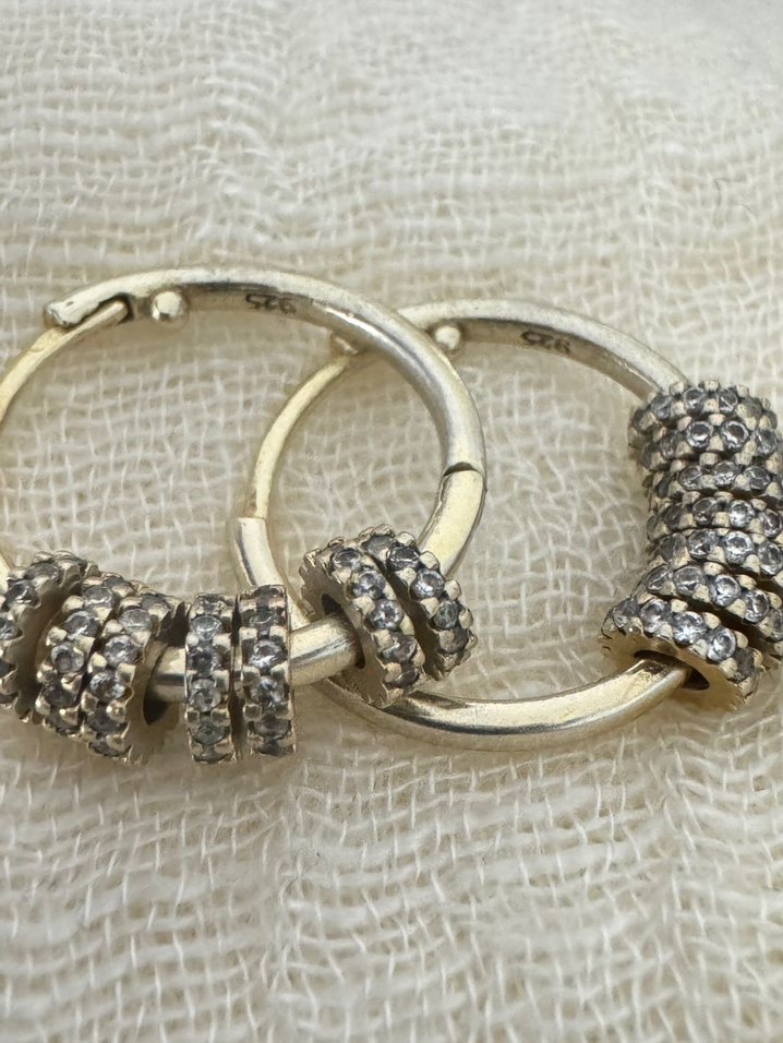 Altın Renk Mini taşlı Küpe - Görsel 4