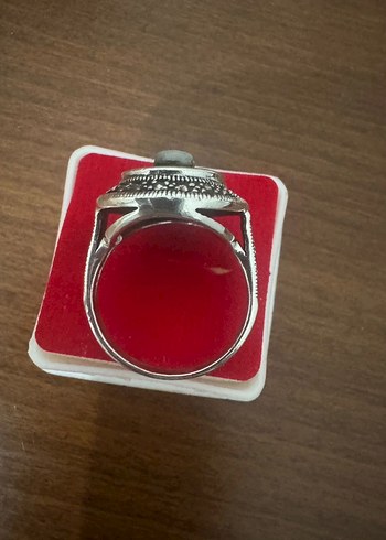 So Chic antika markazit + cameo yüzük - Görsel 4