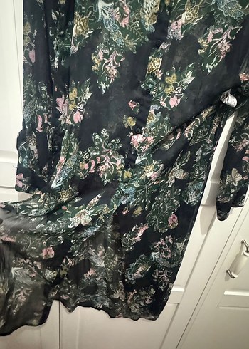 Zara Çiçek Desenli Uzun Kollu Bohem Elbise - Görsel 4