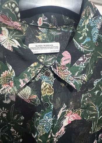 Zara Çiçek Desenli Uzun Kollu Bohem Elbise - Görsel 2