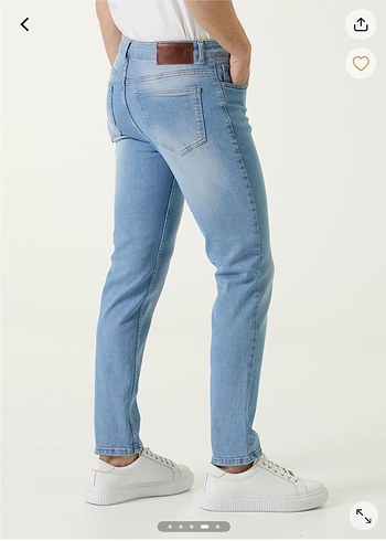 Erkek Açık Mavi Regular Fit Denim Jean - Görsel 4