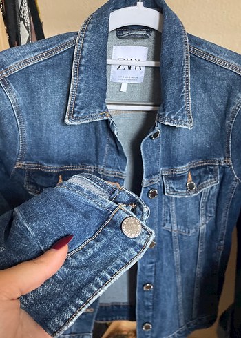 Mavi Kadın Denim Ceket Düğmeli - Görsel 3