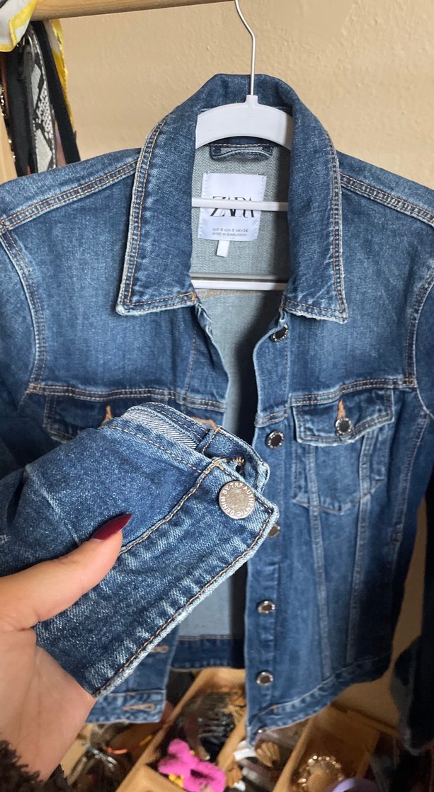 Mavi Kadın Denim Ceket Düğmeli - Görsel 3