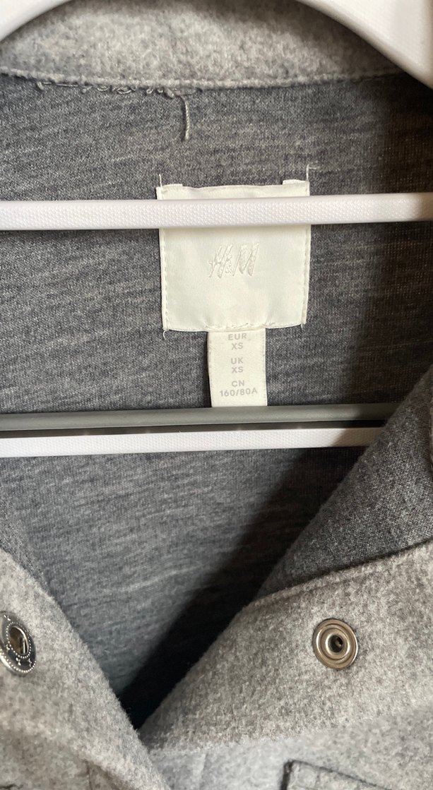 Gri Düğmeli Midi Kadın Kaban - Görsel 2