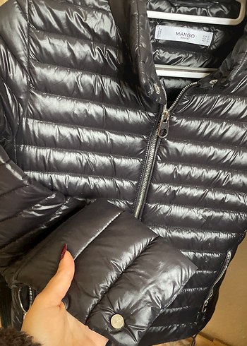 Kadın Siyah Deri Biker Ceket - Görsel 3