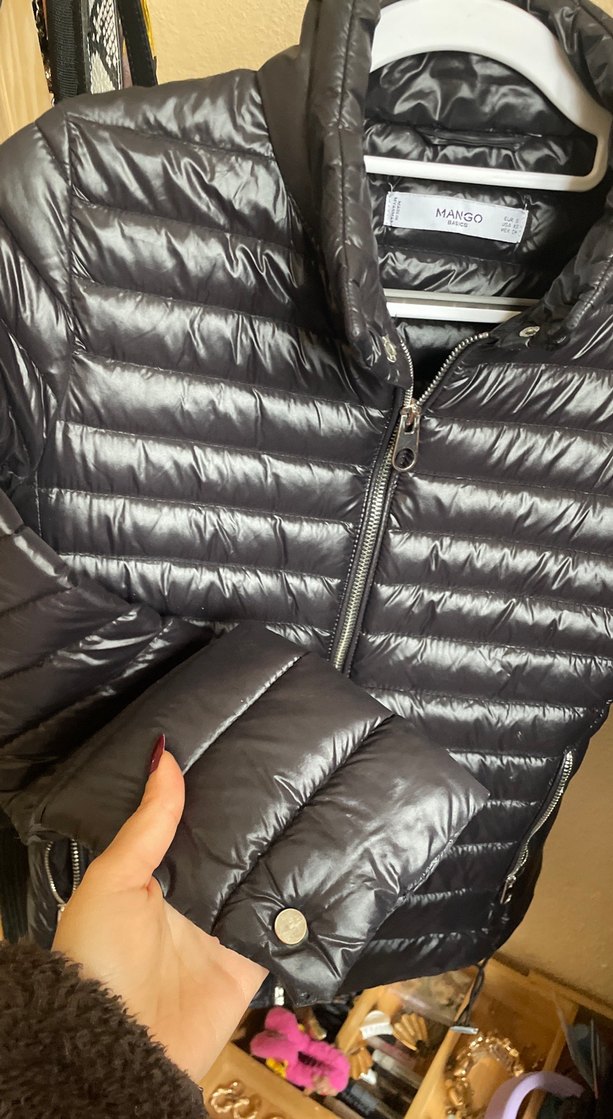 Kadın Siyah Deri Biker Ceket - Görsel 3