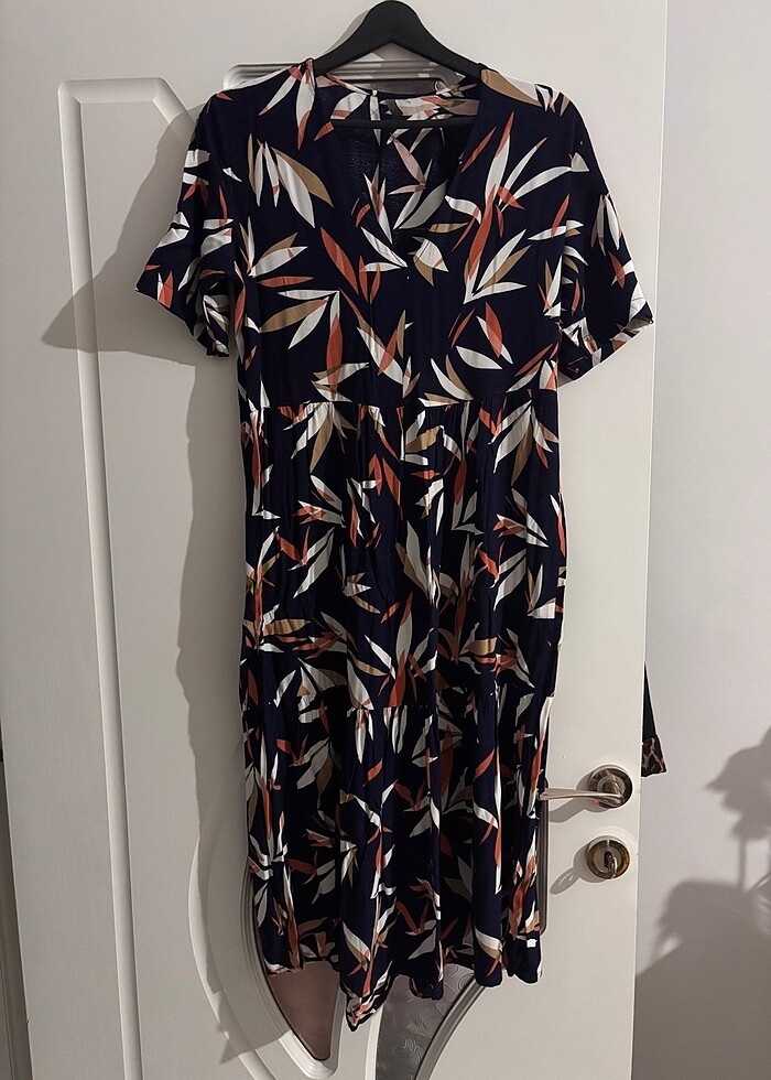 Viskon elbise - Görsel 3